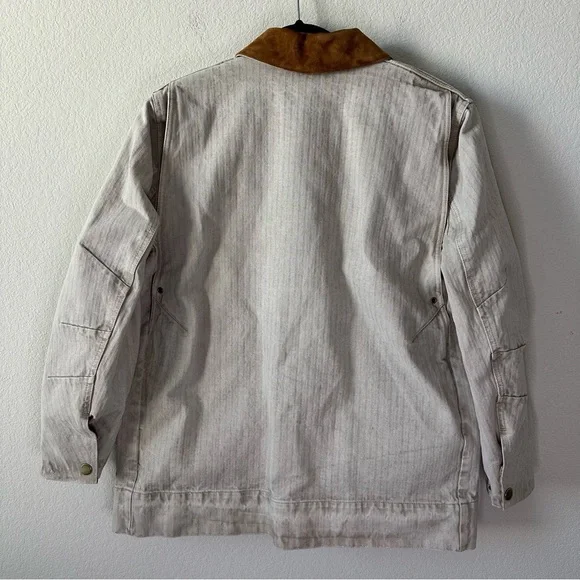 NWT Veronica Beard Abbas Barn Jacket in Oatmeal Suede Collar SZ XS - Picture 11 of 11